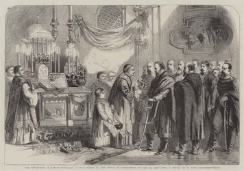 The Revolution in Naples, Garibaldi at the Shrine of the Virgin of Piedigrotta on the 8th inst